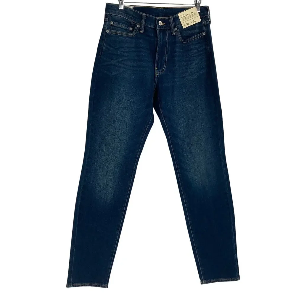 Abercrombie & Fitch Athletic Slim Dark Wash Jeans Men’s 30x32 NEW